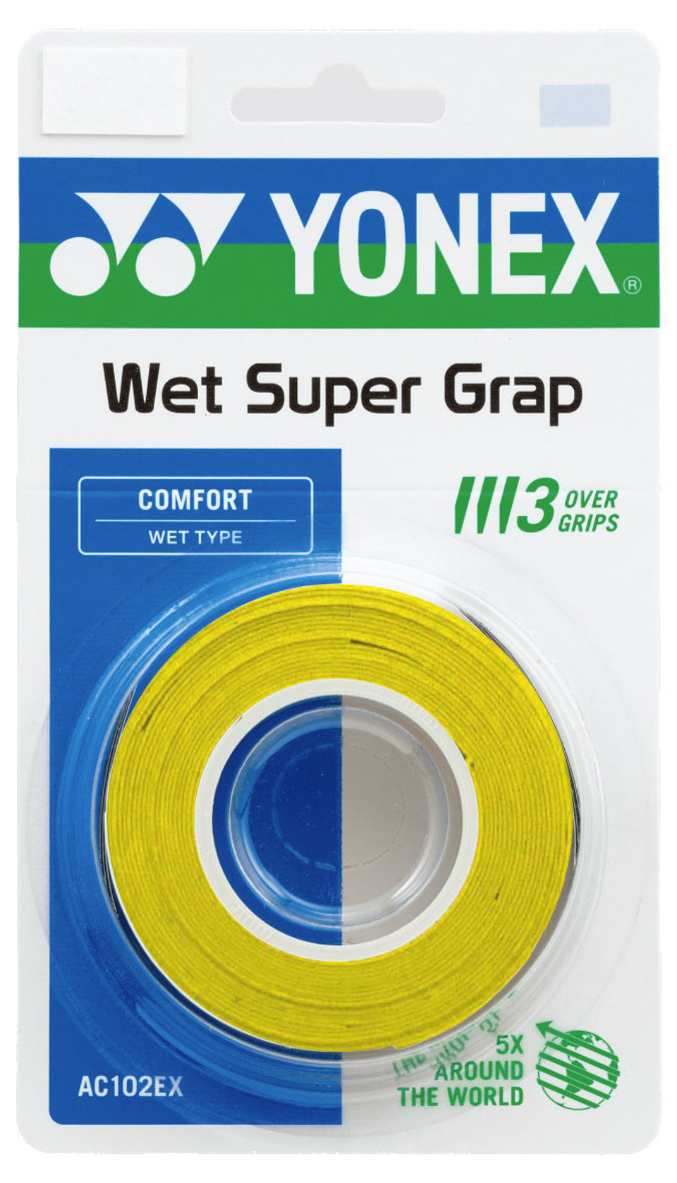 Yonex Super Grap AC102C Synthetic Over Grip (3 Wraps)