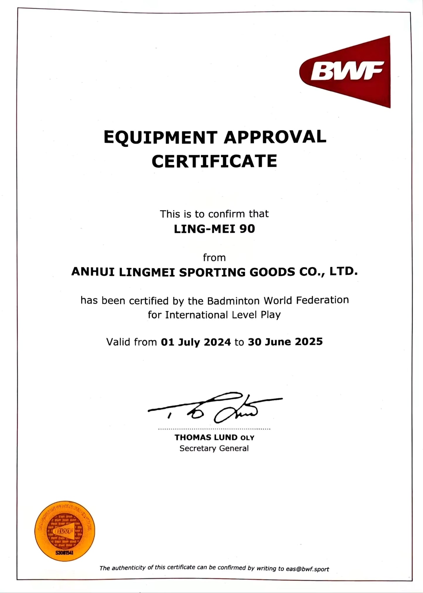 LING-MEI 90PRO BWF Goose Feather Badminton Shuttlecock