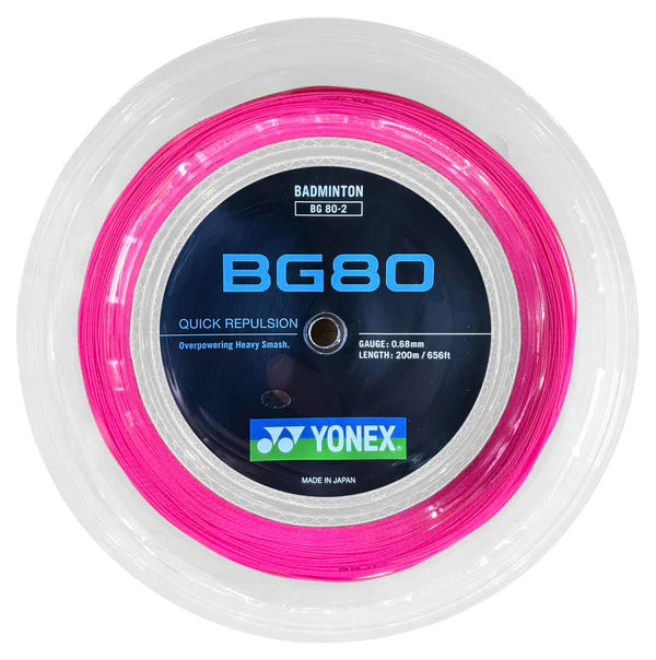 Yonex BG 80 Badminton String Reel (200m)