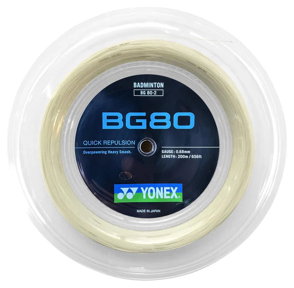 Yonex BG 80 Badminton String Reel (200m)
