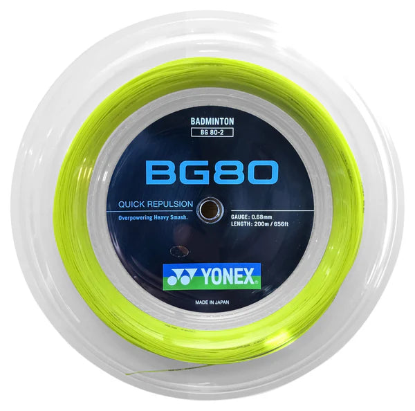 Yonex BG 80 Badminton String Reel (200m)
