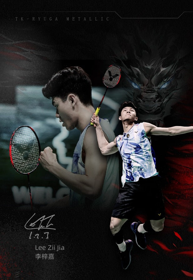 Victor Thruster Ryuga Metallic (TK-RYUGA-METALLIC)Matte Black Badminton Racket
