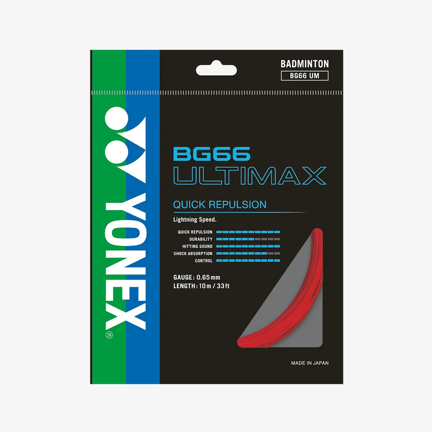 BG66 ULTIMAX Yonex Badminton String Set (10m)