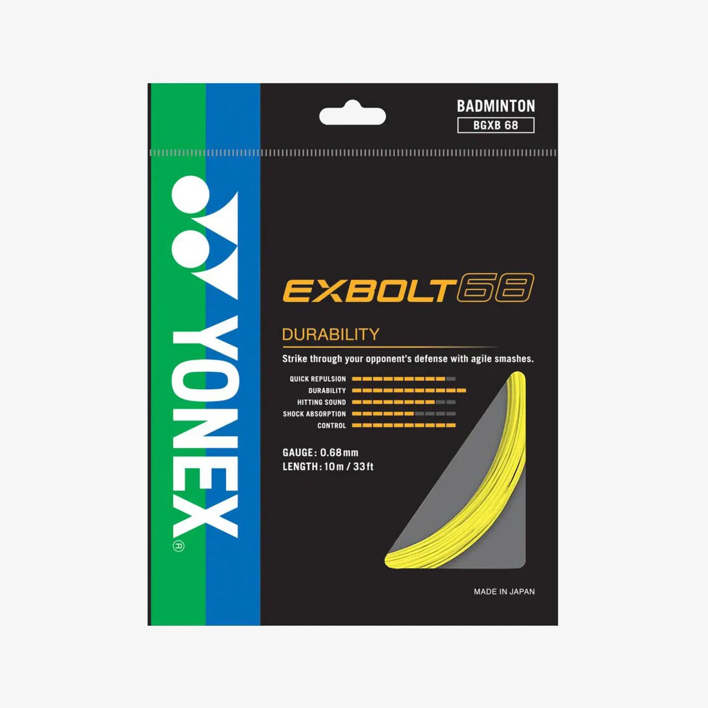 EXBOLT 68 Yonex Badminton String Set (10m)