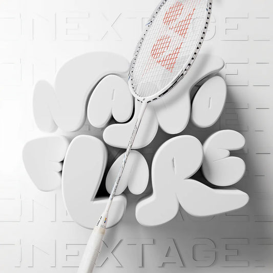 YONEX NanoFlare Nextage Badminton Racket (White / Gray)