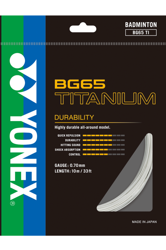 BG65 TITANIUM Yonex Badminton String Set (10m)
