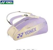 ##Yonex Active 6 Racket Badminton Bag (Black/Beige) (Lavender) (BA82426CR)