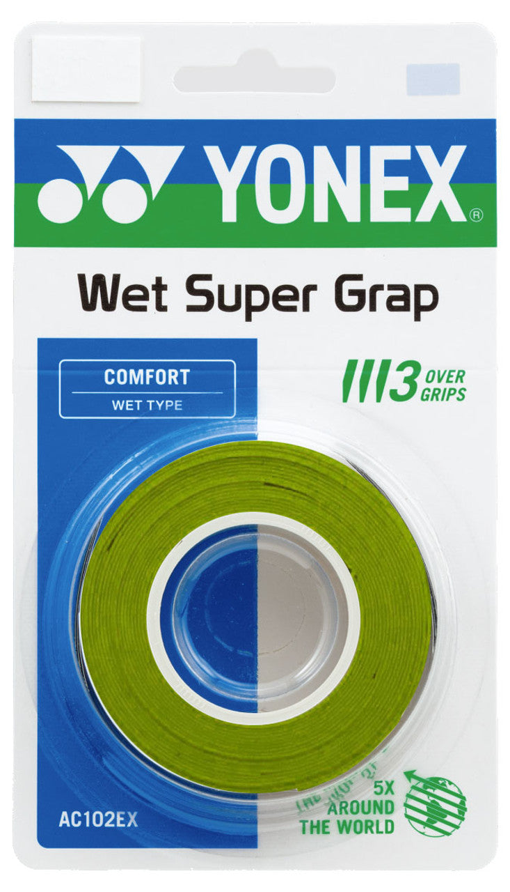 Yonex Super Grap AC102C Synthetic Over Grip (3 Wraps)