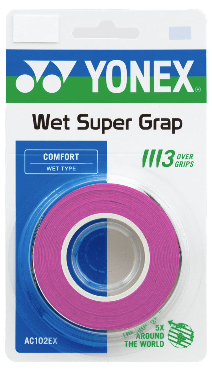 Yonex Super Grap AC102C Synthetic Over Grip (3 Wraps)