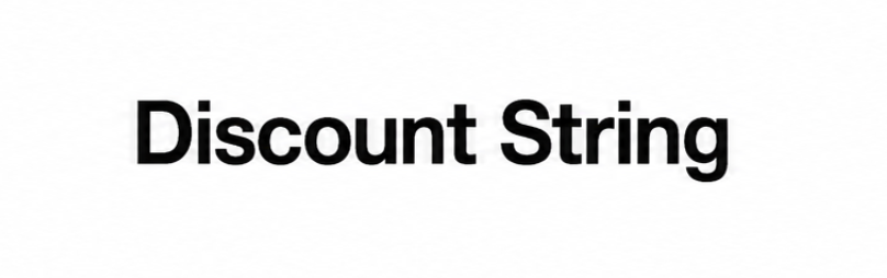 Discount String Event