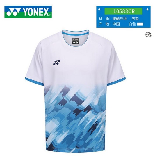 YONEX Badminton Crew Men's Shirt ( White ) 10583CR-011
