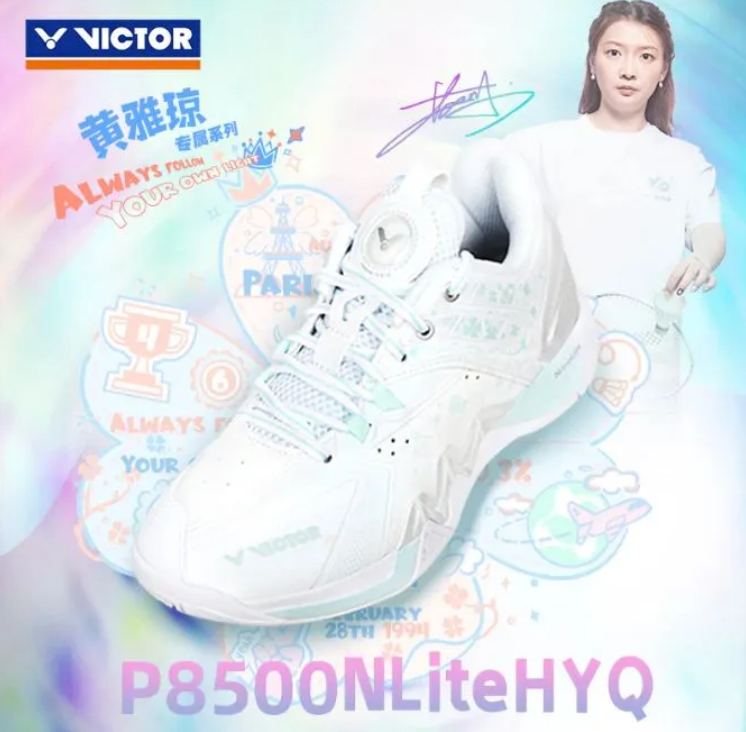 Victor P8500NliteHYQ badminton shoes(White&Quite tide)