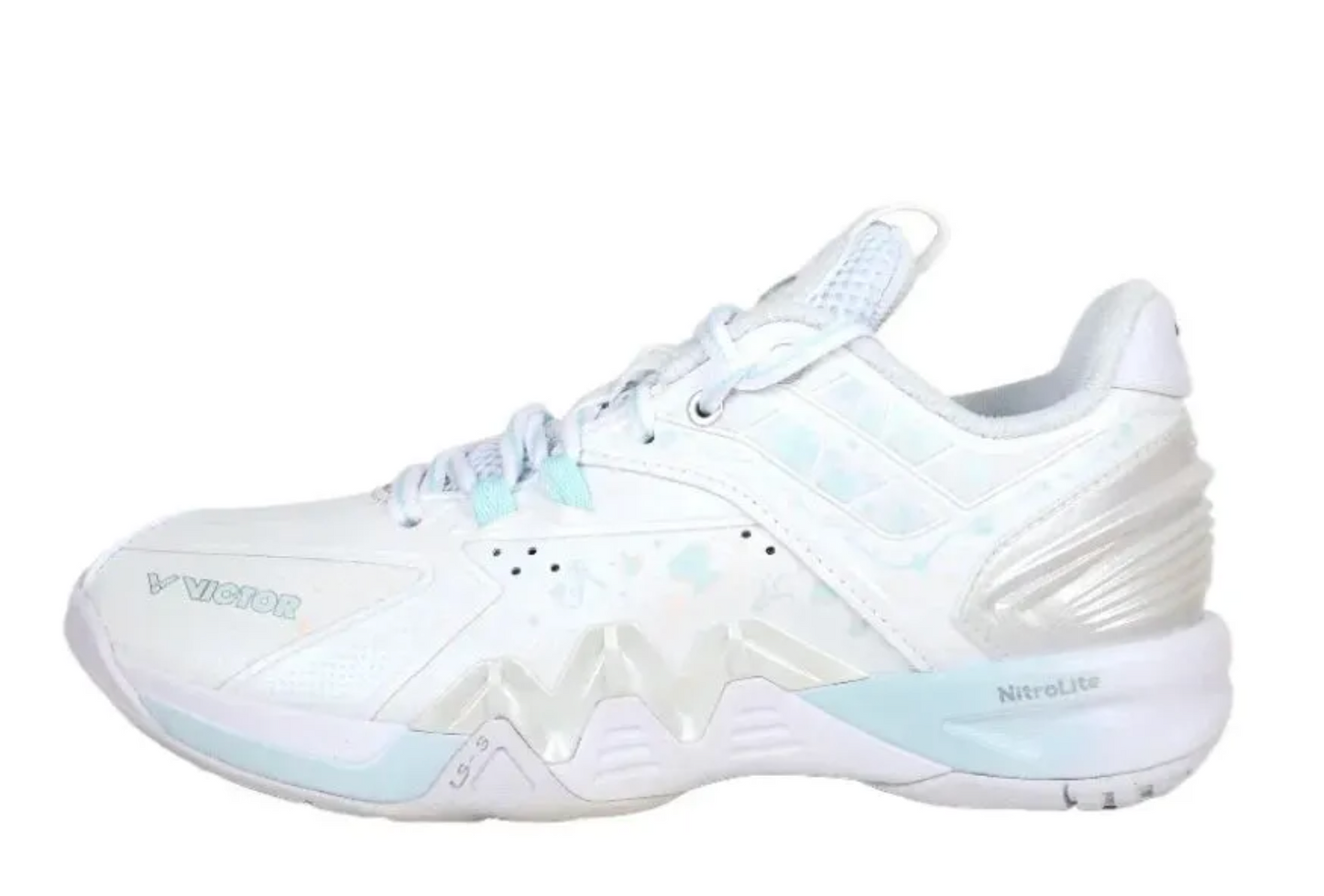 Victor P8500NliteHYQ badminton shoes(White&Quite tide)