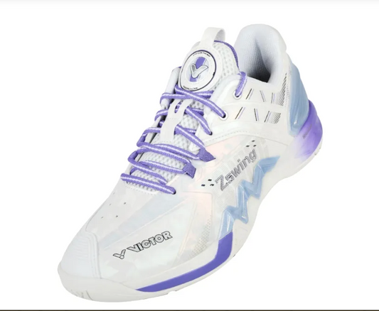 Victor P8500NLiteZSW badminton shoes(white & light Dahlia)