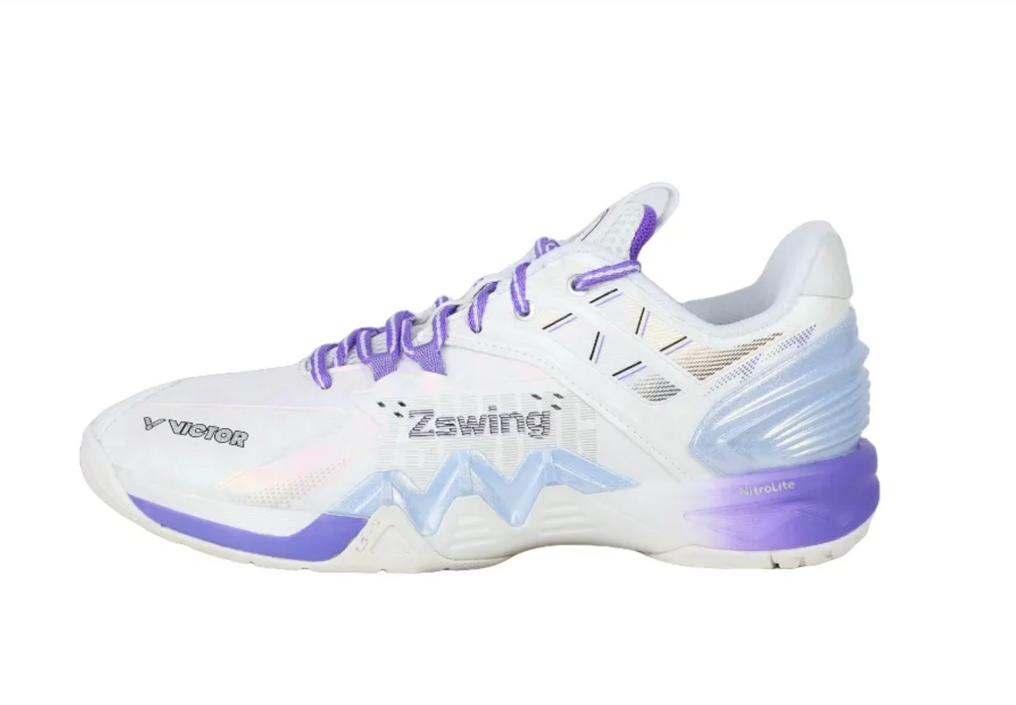 Victor P8500NLiteZSW badminton shoes(white & light Dahlia)