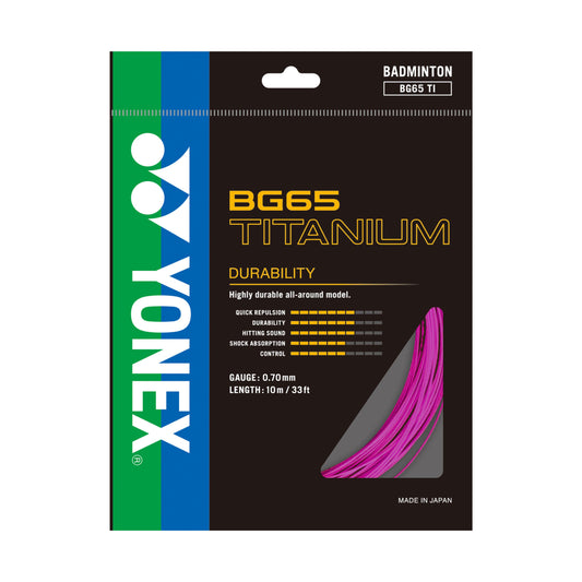 BG65 TITANIUM Yonex Badminton String Set (10m)