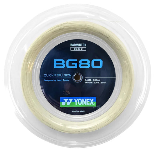 Yonex BG 80 Badminton String Reel (200m)