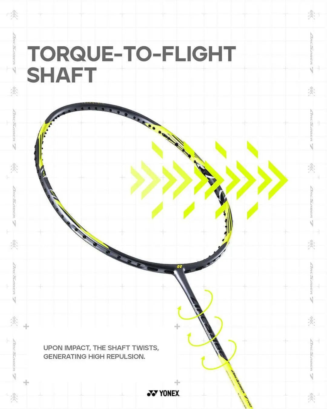 Yonex ArcSaber 7 Play [Gray/Yellow] ( -PreStrung ) Badminton Racket