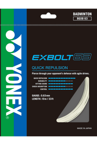 EXBOLT 63 Yonex Badminton String Set (10m)