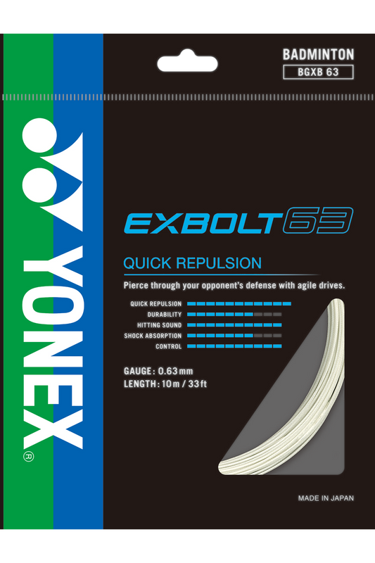 EXBOLT 63 Yonex Badminton String Set (10m)