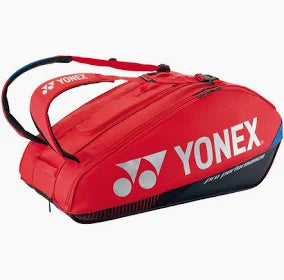## Yonex Pro 6 Racquet Bag (Scarlet) (Black) (BA92426EX)