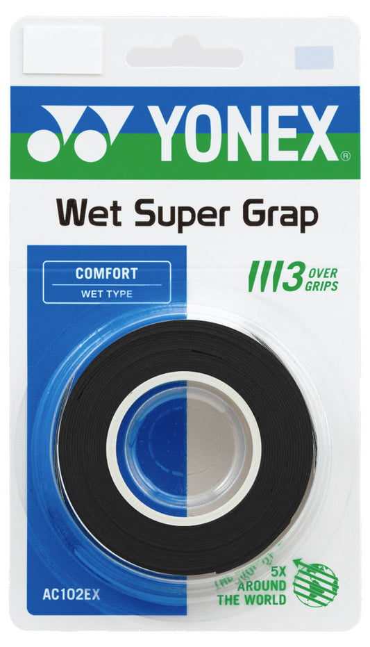 Yonex Super Grap AC102C Synthetic Over Grip (3 Wraps)